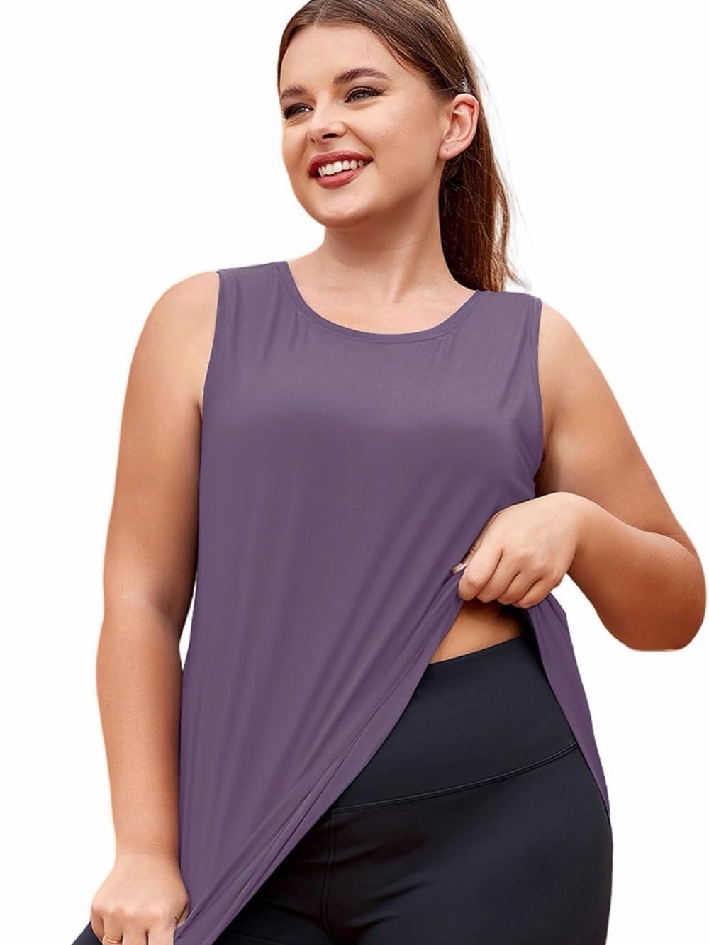 ✨3/$20 Moisture Wicking Purple/Grey Tank Top XL-XXL